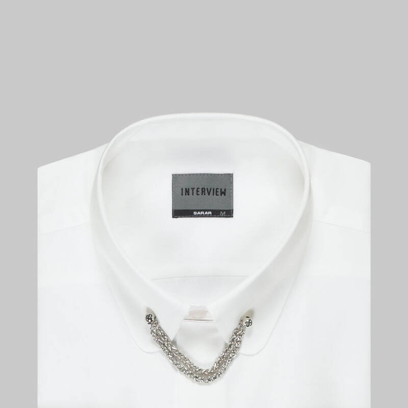 SAVERIO GENİŞ MANŞET BEYAZ GÖMLEK