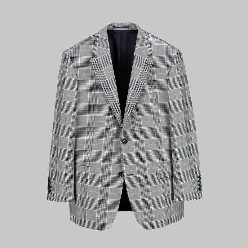 VARNA MAVİ KARELİ CEKET