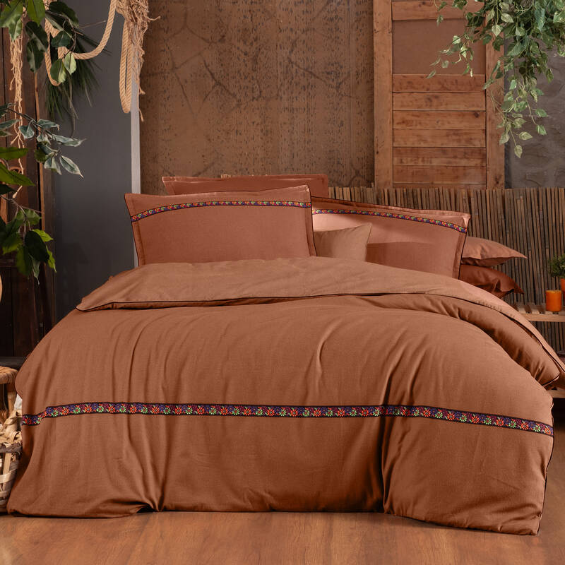 ENRIKE FLANEL YEŞİL ÇİFT KİŞİLİK NEVRESİM TAKIMI