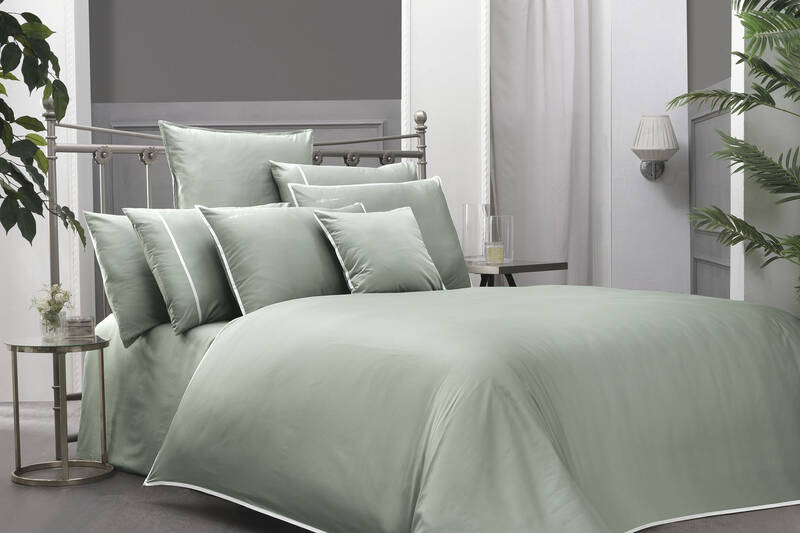 SARTORIA SATEN YEŞİL KING SIZE NEVRESİM TAKIMI
