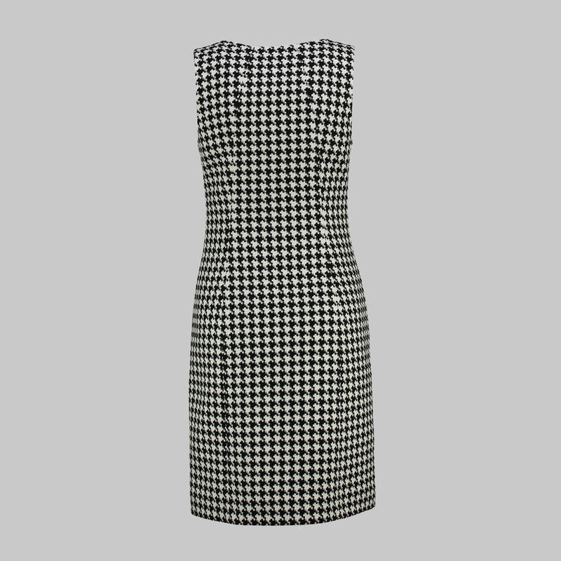 LULIAN SİYAH BEYAZ ELBİSE