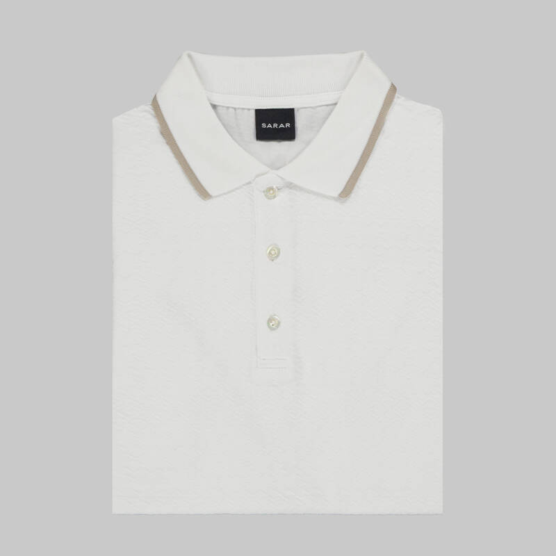 DÜĞMELİ POLO YAKA SİYAH T-SHIRT