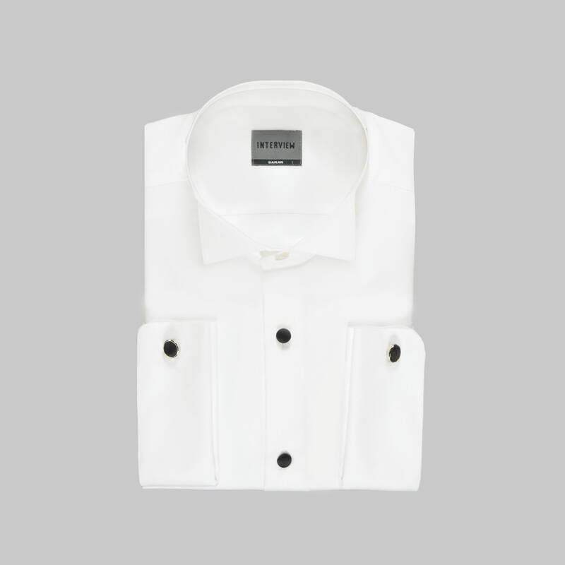 HLS GENİŞ MANŞET BEYAZ GÖMLEK