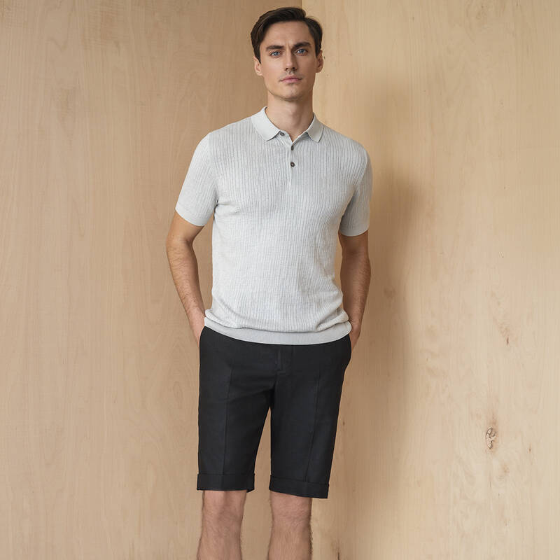 POLO YAKA KISA KOL LACİVERT TRİKO