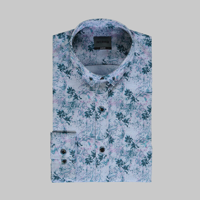 GOIAS SOHO DESENLİ YEŞİL GÖMLEK