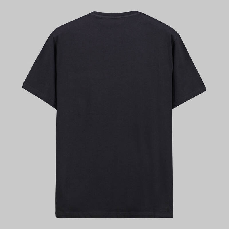 BİSİKLET YAKA CEPLİ SİYAH T-SHIRT