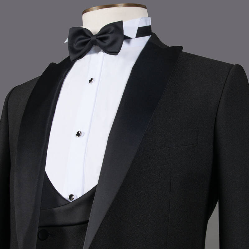 HAPPY CARLO NİGHT YELEK PAPYON SİYAH SMOKİN