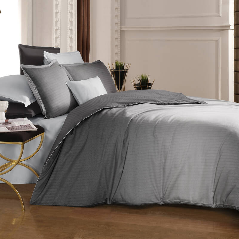 SOLIDO TENCEL ÇİFT KİŞİLİK GRİ NEVRESİM TAKIMI