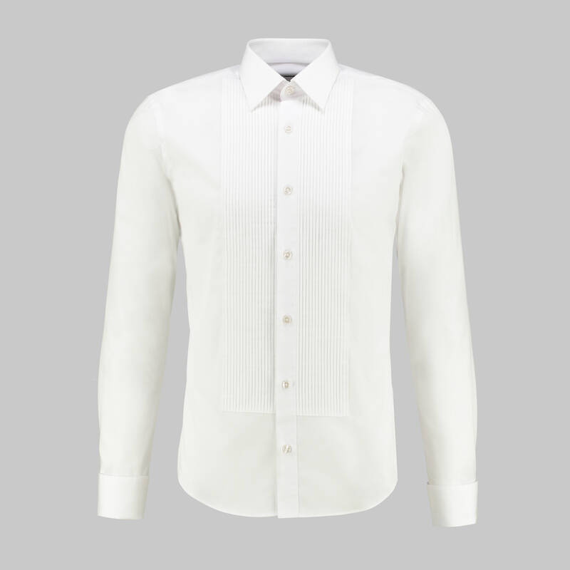 MISHEY BEYAZ SMOKİN GÖMLEK