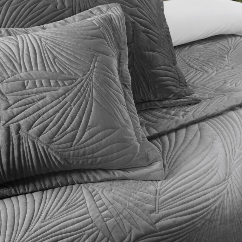 CLARA GRİ YATAK ÖRTÜSÜ SETİ ÇİFT KİŞİLİK