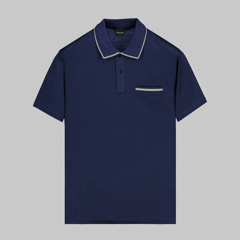 POLO YAKA CEP DETAYLI BORDO TİŞÖRT