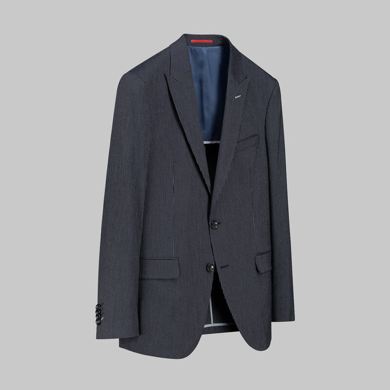 AMARA NASA RESTA YELEKLİ ÇİZGİLİ SİYAH TAKIM