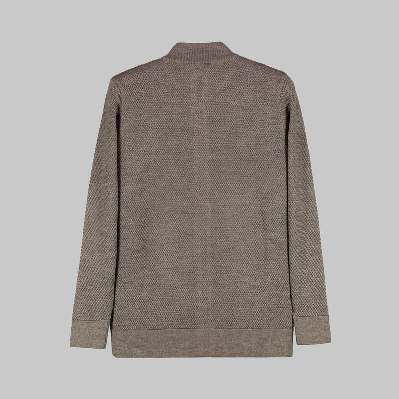 FERMUARLI KAHVERENGİ HIRKA