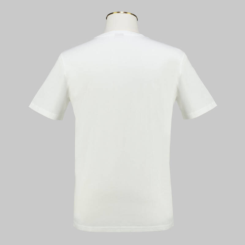 BEYAZ BİSİKLET YAKA BASİC T-SHIRT