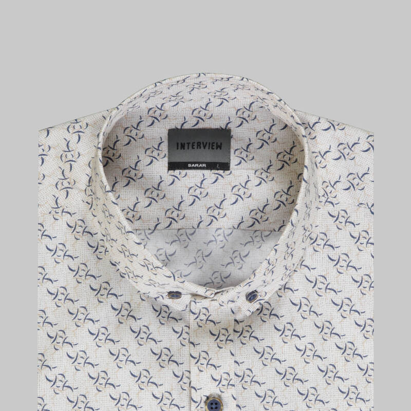 GOIAS DESENLİ BEJ GÖMLEK