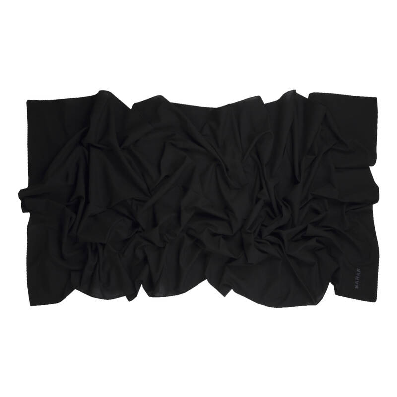 SİYAH PAMUK KETEN ŞAL