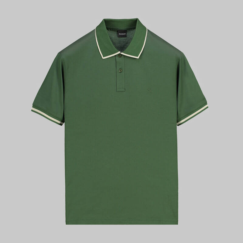 POLO YAKA PAMUKLU LACİVERT TİŞÖRT