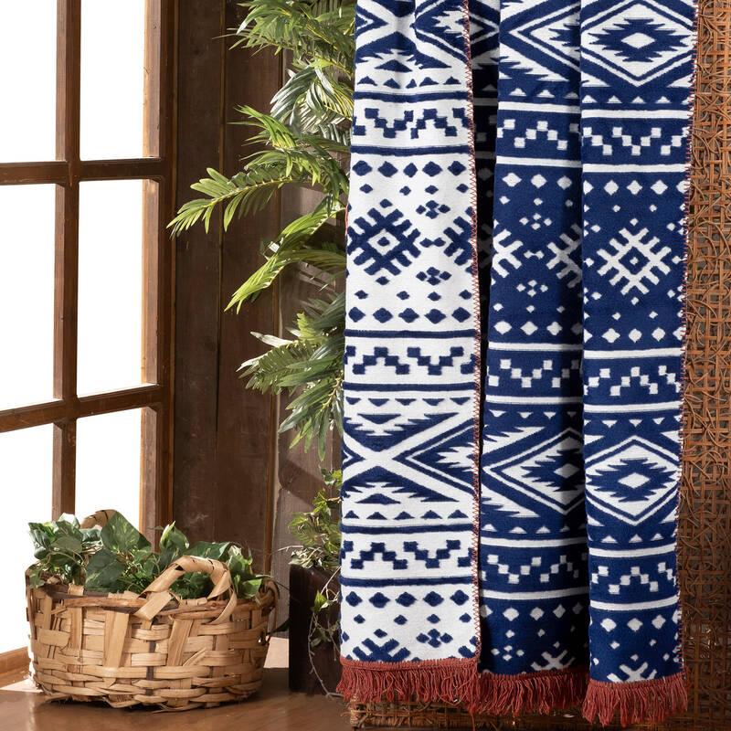 ETNO BATTANİYE LACİVERT ÇİFT KİŞİLİK