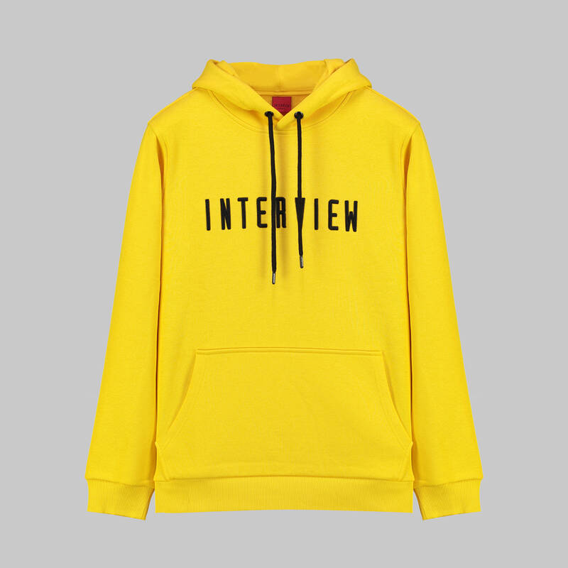 KAPÜŞONLU SARI SWEATSHIRT