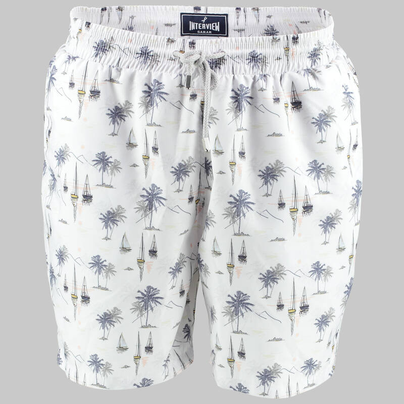 VILE BEYAZ YELKENLİ DENİZ ŞORTU