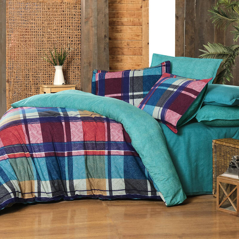 MARKIS FLANEL YEŞİL KING SIZE NEVRESİM TAKIMI