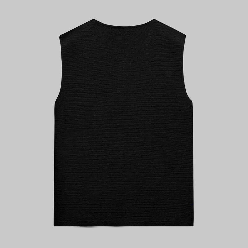 SİYAH TRİKO YELEK
