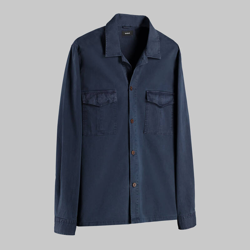 CEPLİ SPOR LACİVERT GÖMLEK