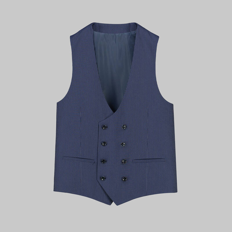 AMARA NASA RESTA YELEKLİ ÇİZGİLİ SİYAH TAKIM