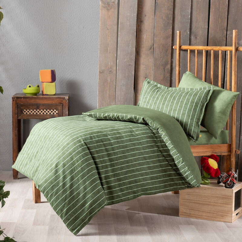 SANDRO MAVİ FLANEL BEBEK NEVRESİM TAKIMI