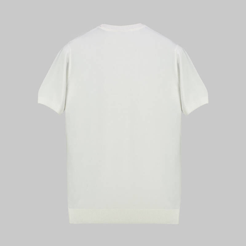 BİSİKLET YAKA BUZ MAVİSİ KISA KOL TRİKO