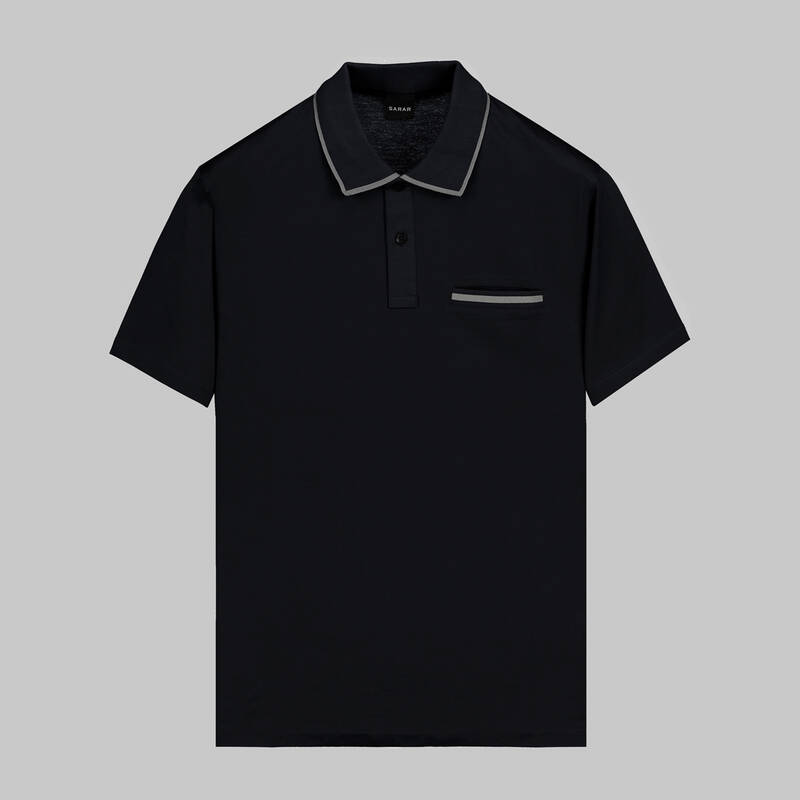 POLO YAKA CEP DETAYLI BORDO TİŞÖRT