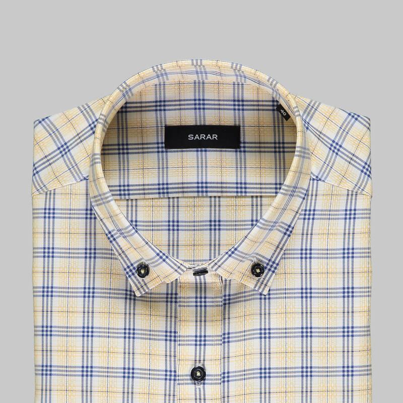 ELETA SLIMEO EKOSE SARI GÖMLEK