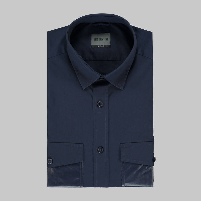 INTERVIEW LACİVERT GÖMLEK