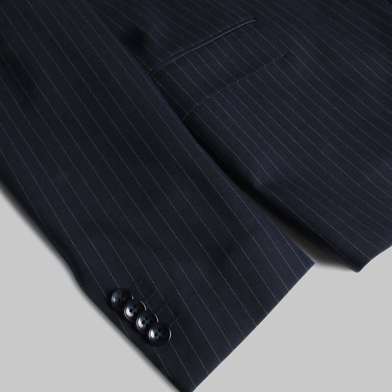 TEDRICK RESTA ÇİZGİLİ LACİVERT TAKIM ELBİSE