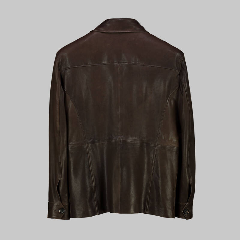 KAHVERENGİ SAFARİ DERİ CEKET - LIMITED EDITION