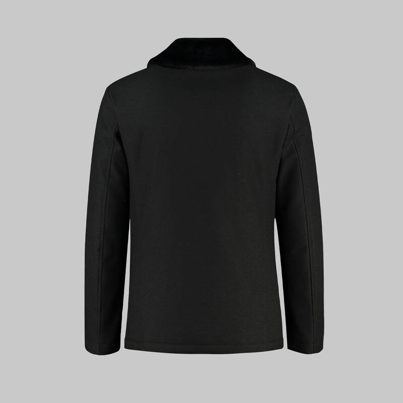 SİYAH YAKA KÜRKLÜ KABAN