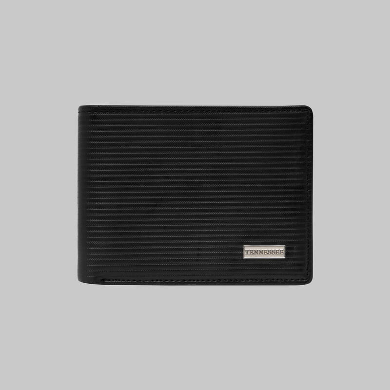 ÇİZGİ DESENLİ SİYAH CÜZDAN